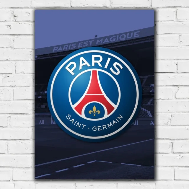 Paris Saint-Germain Crest Print - A2