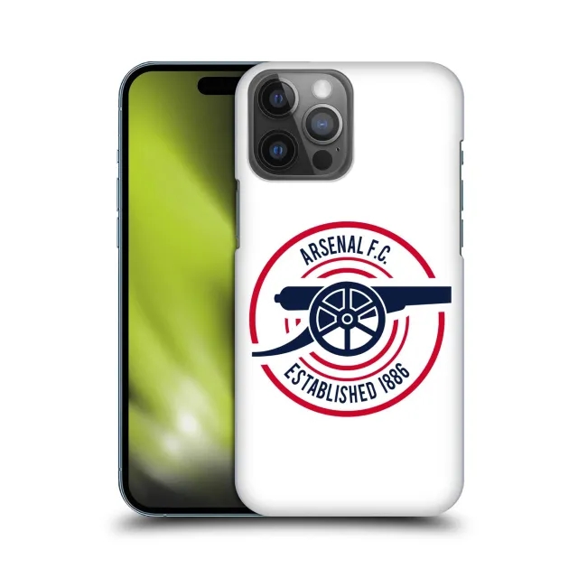 Arsenal Established 1886 Hard Back Phone Case - White - iPhone