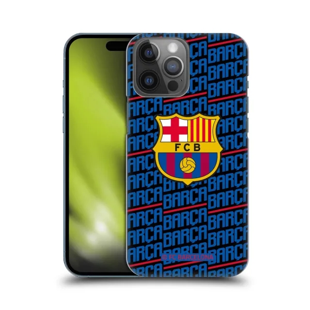 Barcelona Repeat Barca Hard Back Phone Case - Blue - iPhone