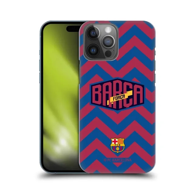 Barcelona Zigzag Forca Barca Hard Back Phone Case - Red/Blue - iPhone