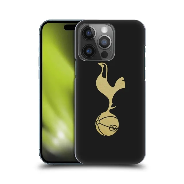 Tottenham Hotspur Cockerel Hard Back Phone Case Compatible - Black/Gold - iPhone