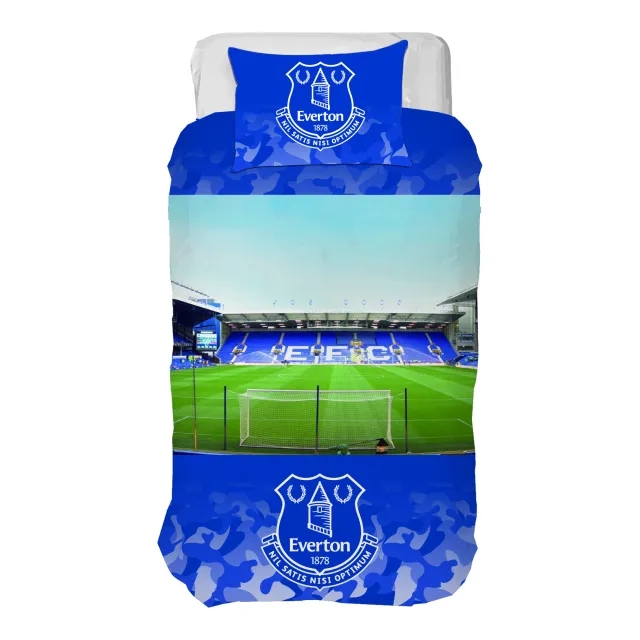 Everton Stadium Print Duvet Set - Single