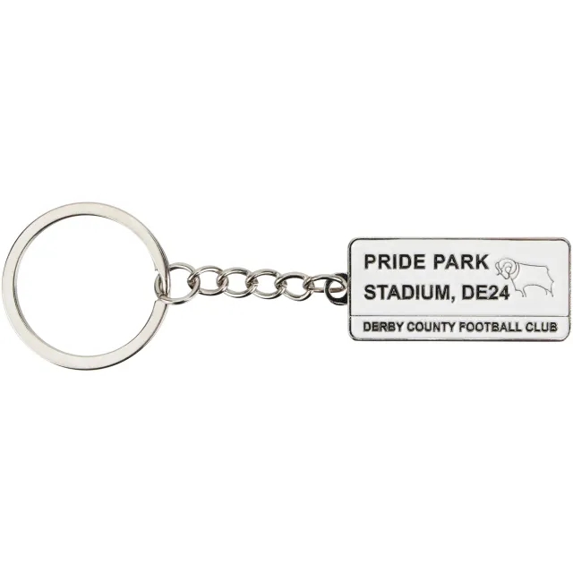 Derby County Street Sign Keyring