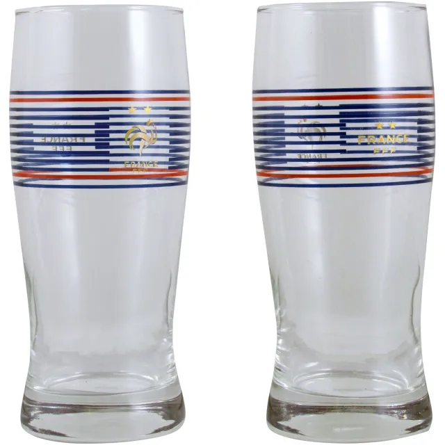 France 2 étoiles Beer Glasses - 2 Pack with Gift Box