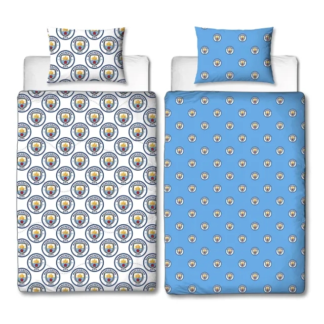 Manchester City Coverless 10.5 Tog Single Duvet - 100% Polyester Microfibre