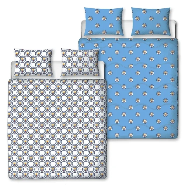 Manchester City Coverless 10.5 Tog Double Duvet - 100% Polyester Microfibre