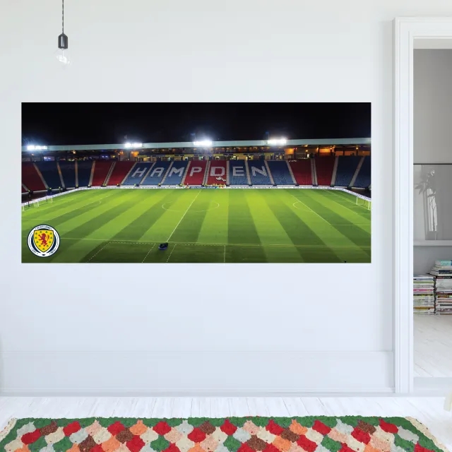 Scotland Hampden Park Stadium Wall Sticker - 90cm width x 40cm height