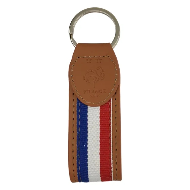 No Brand France Stripe Strap keyring - Faux Leather