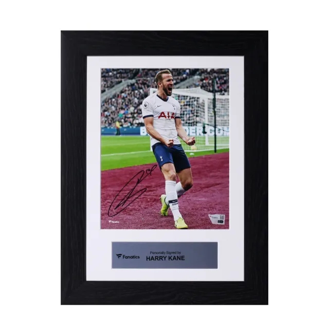 Tottenham Hotspur Harry Kane Tottenham Hotspur Signed 8 x 10 Goal Celebration Print - Framed