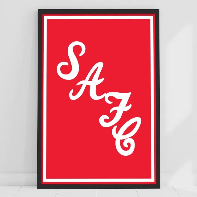 Fanatics Unlabeled Sunderland SAFC Script Print - Framed A3