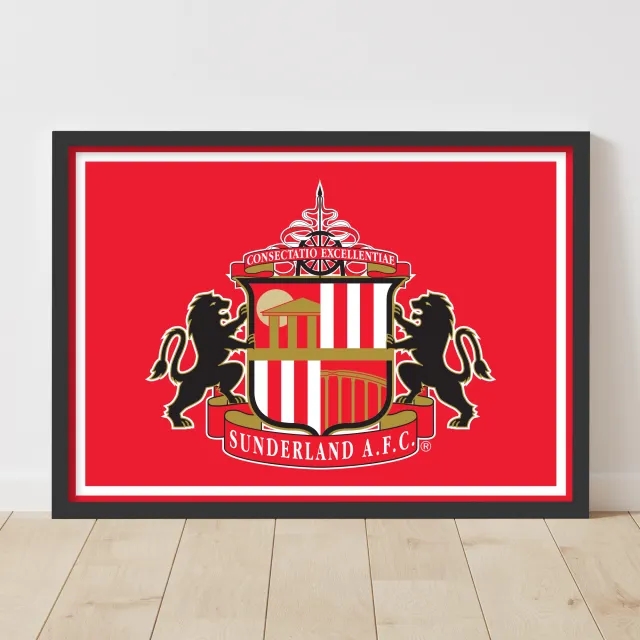 Fanatics Unlabeled Sunderland Crest Print - Framed A3