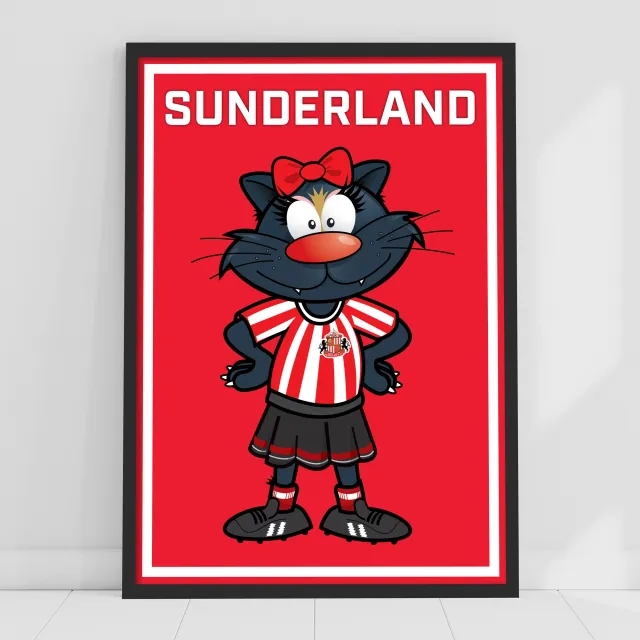 Sunderland Delilah Print - Framed A3