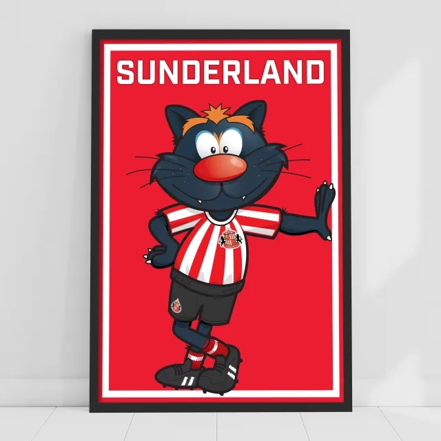 Fanatics Unlabeled Sunderland Samson Print - Framed A3