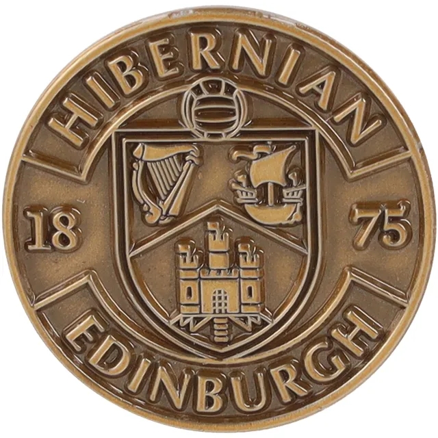 Fanatics Unlabeled Hibernian Antique Gold Crest Pin Badge