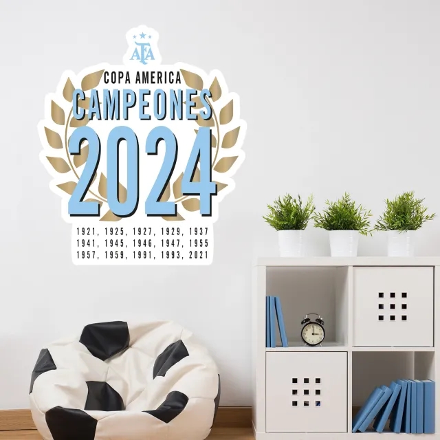 Argentina Copa America Champions 2024 - Wall Sticker - 60cm