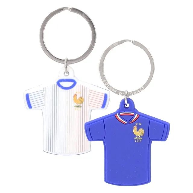 No Brand France Home & Away PVC Jersey Keyring