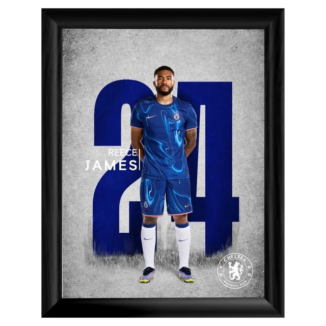 Chelsea Reece James 2024-25 Print - Framed - 16 x 12 Inch