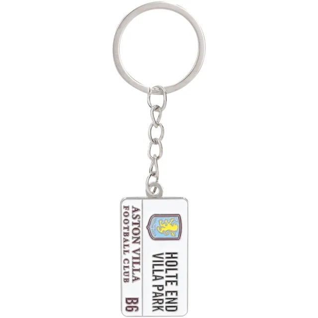 Fanatics Unlabeled Aston Villa Street Sign Keyring