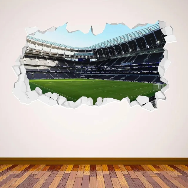 Tottenham Hotspur Inside Stadium Broken Wall Sticker - 90cm width x 50cm height