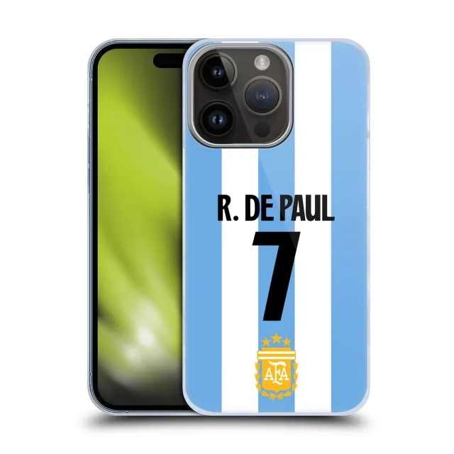 Argentina Rodrigo De Paul Name and Number Phone Case - iPhone