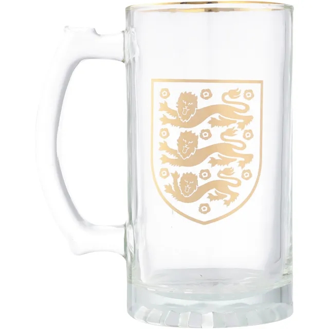 England White Crest Stein Glass