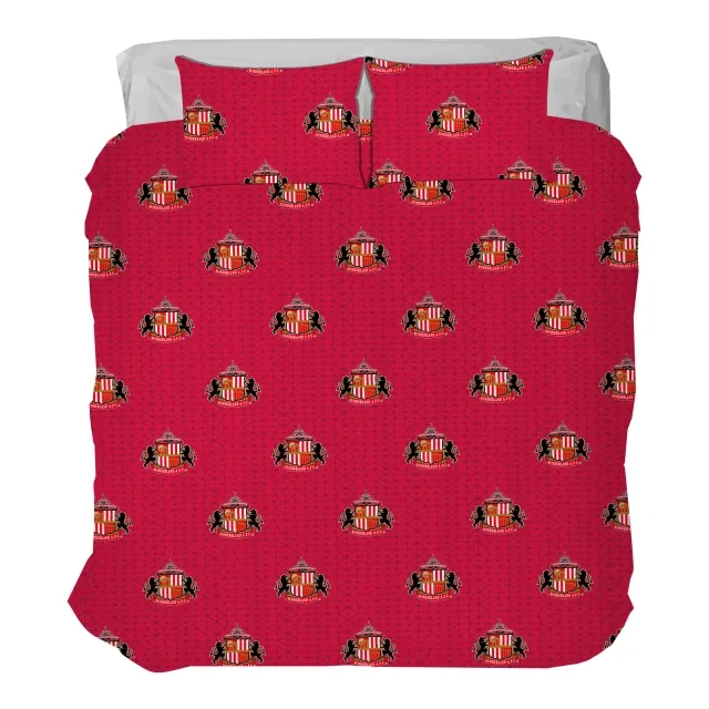 Fanatics Sunderland Poly Cotton Rotary Duvet - King Size - 230cm X 220cm
