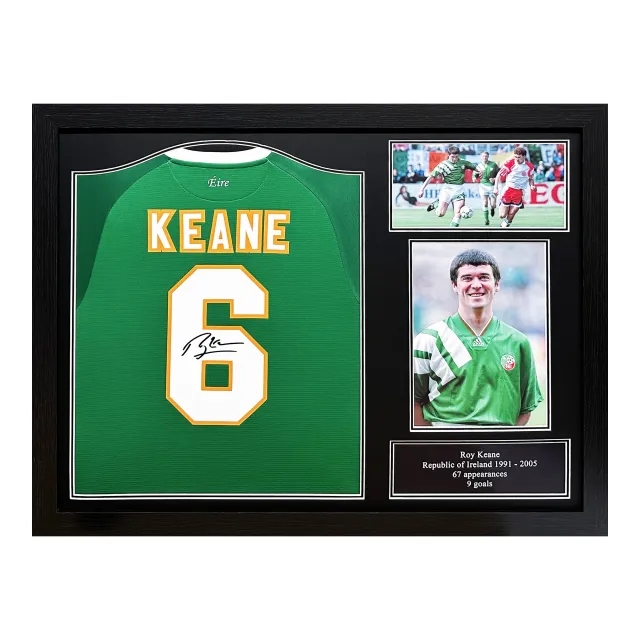 Roy Keane Signed Shirt - Framed