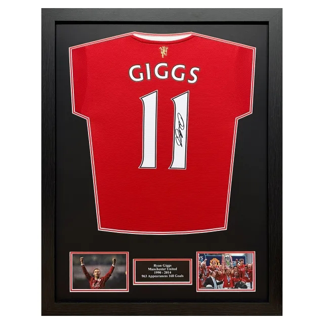 Champion Ryan Giggs Signed Shirt - Framed