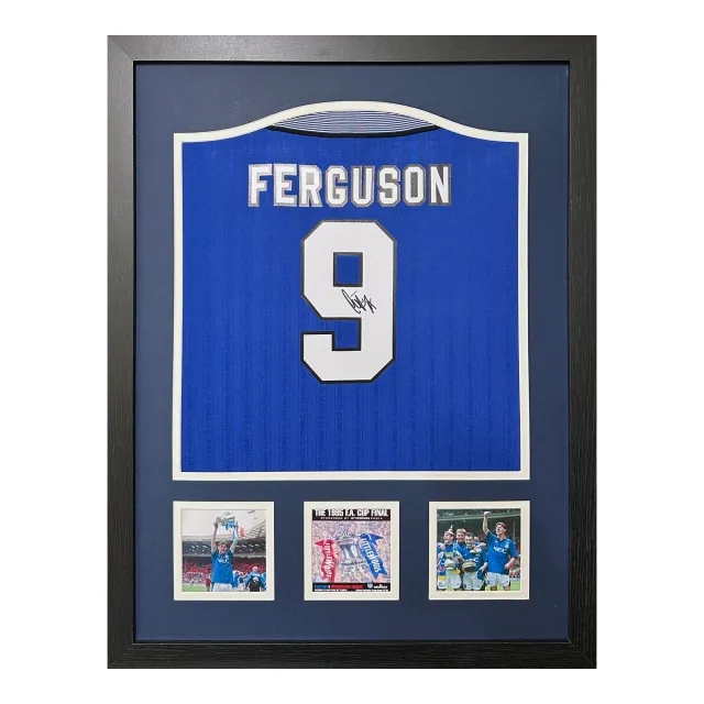 Duncan Ferguson Signed Shirt - Framed