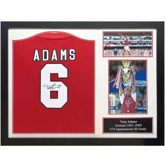 Tony Adams Signed Shirt - Framed