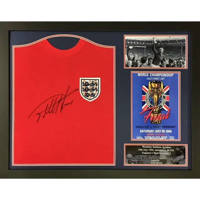 Geoff Hurst Signed Shirt - Framed