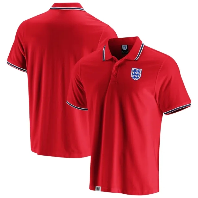Fanatics Unlabeled England Culture Tipped Polo - Red - Mens