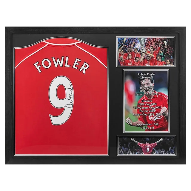 Robbie Fowler Signed Liverpool Shirt - Framed