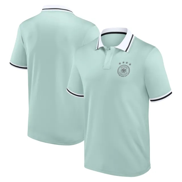 Fanatics Unlabeled DFB Fundamentals Textured Polo Shirt - Surf Spray - Mens