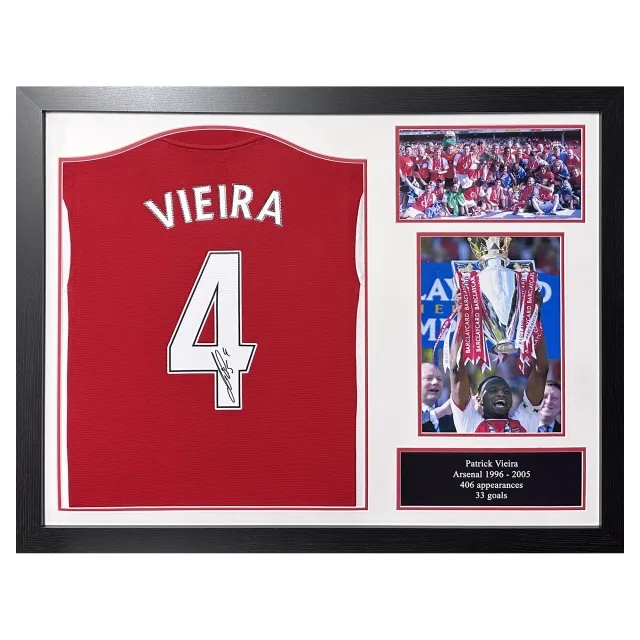 Arsenal Patrick Vieira Signed Shirt