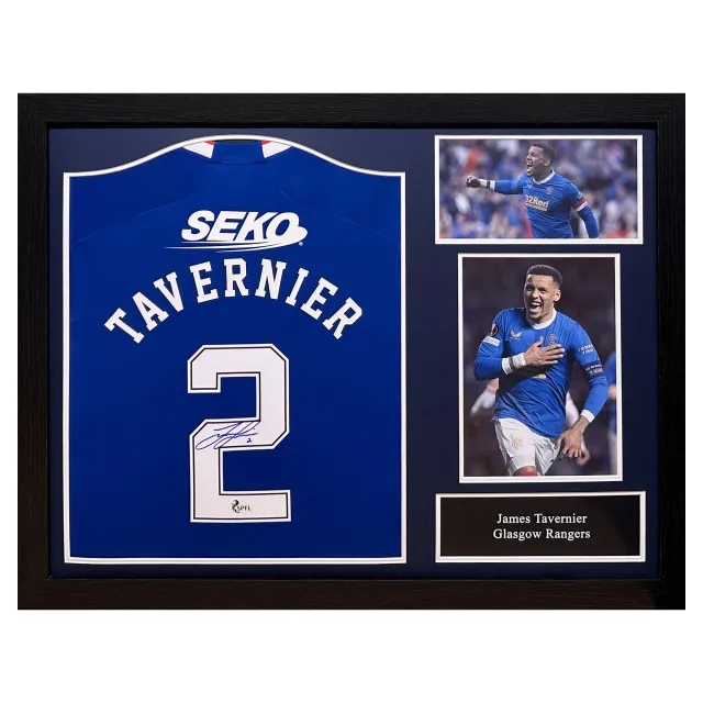 Glasgow Rangers James Tavernier Signed Shirt