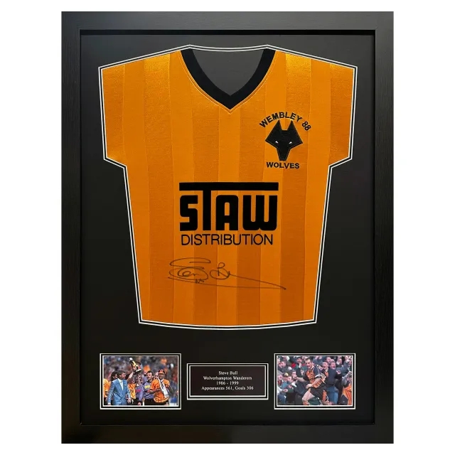 Wolverhampton Wanderers Steve Bull Signed 1988 Retro Shirt