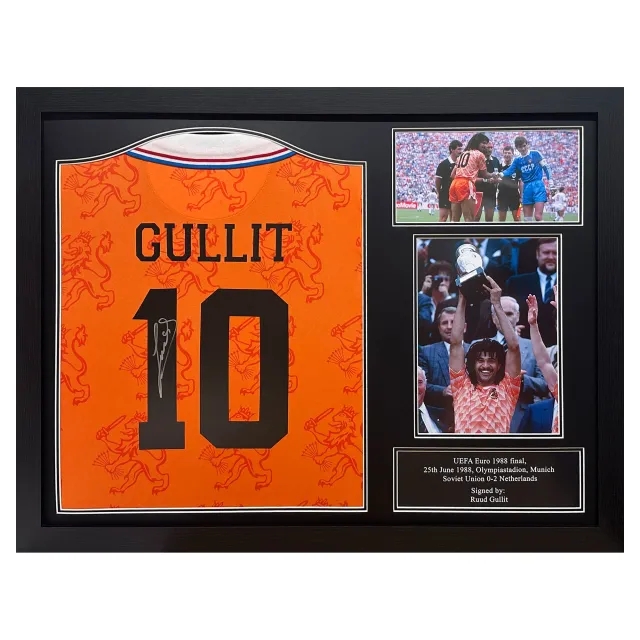 Holland Ruud Gullit Signed Retro Shirt