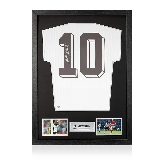 UEFA 2024 Lothar Matthaus Back Signed and Framed Germany Icon Shirt