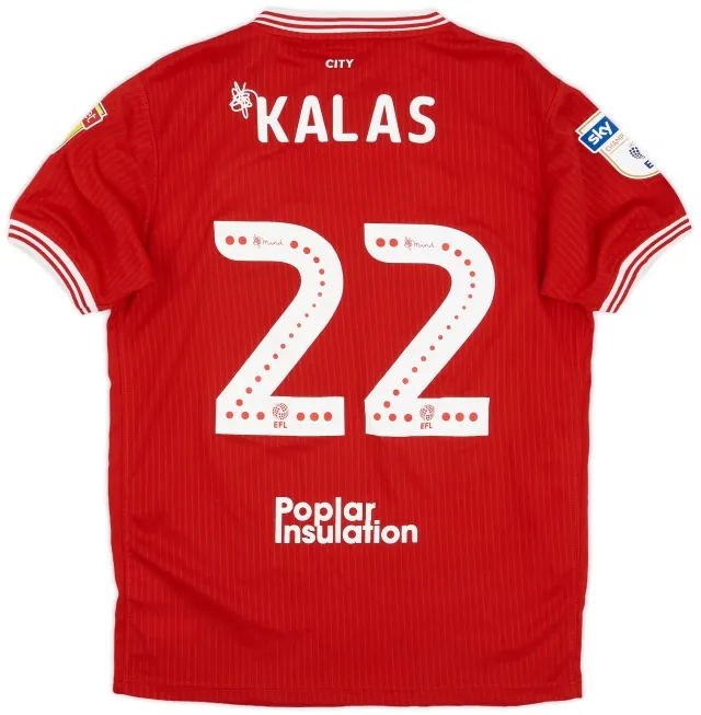 2018-19 Bristol City Match Issue Home Shirt Kalas #22