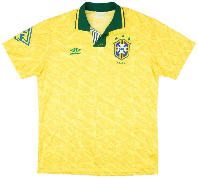 Umbro 1991-93 Brazil Home Shirt - 6/10 - (L)