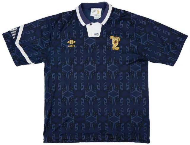 Umbro 1991-94 Scotland Home Shirt - 6/10 - (XL)