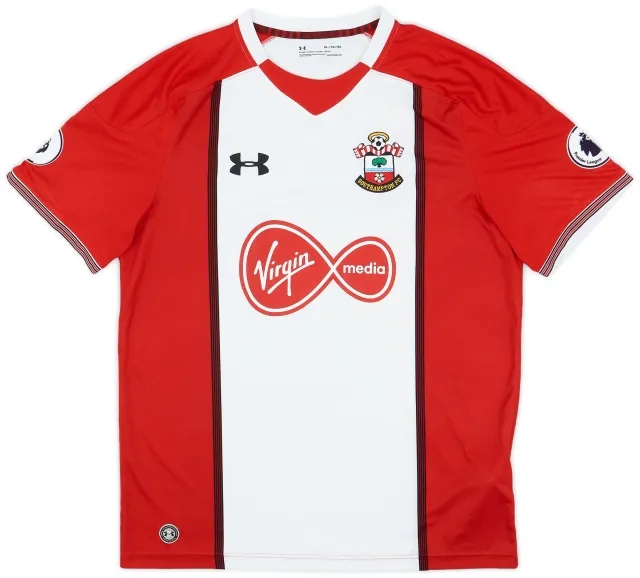 Under Armour 2017-18 Southampton Home Shirt - 9/10 - (XL)