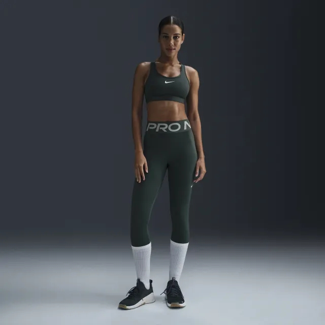 Nike Pro Training Sculpt High Waisted Leggings In Green