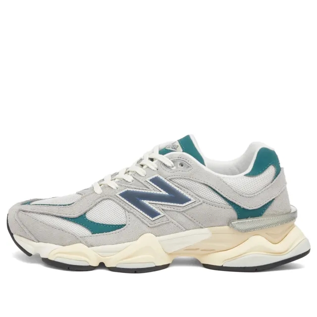 New Balance Unisex 9060 in Grey/Blue/Green Suede/Mesh