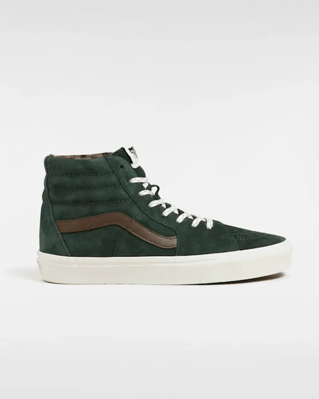 Vans - Sk8-Hi Pig Suede Shoes, Man, Green