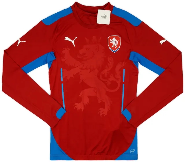 Puma 2014-15 Czech Republic Player Issue Home L/S Shirt (L)