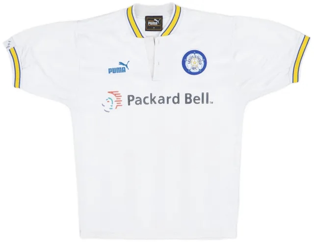 Puma 1996-98 Leeds United Home Shirt - 4/10 - (S)