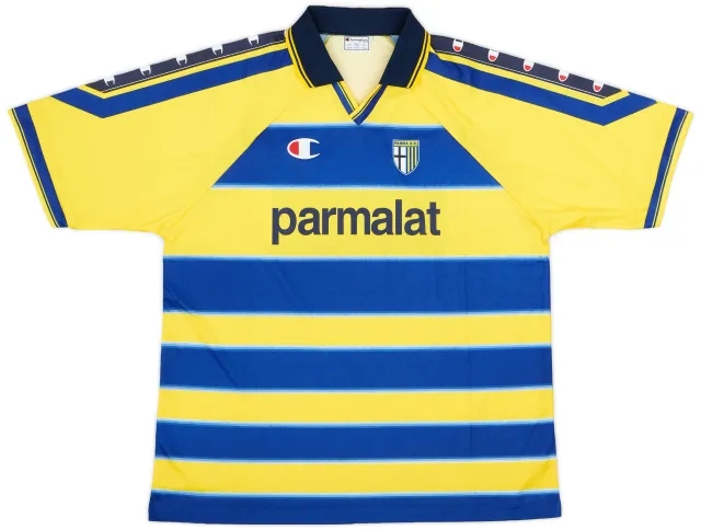 Champion 1999-00 Parma Basic Home Shirt - 7/10 - (XL)