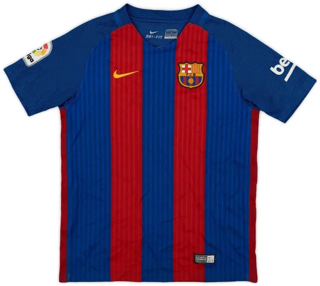 Nike 2016-17 Barcelona Home Shirt - 8/10 - (M.Boys)